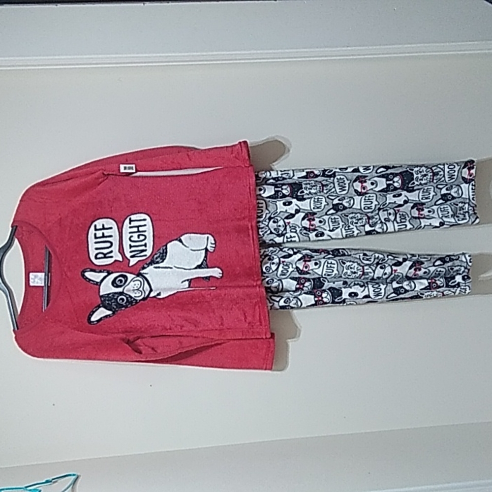 Secret Treasures Dog Print Pajama Set